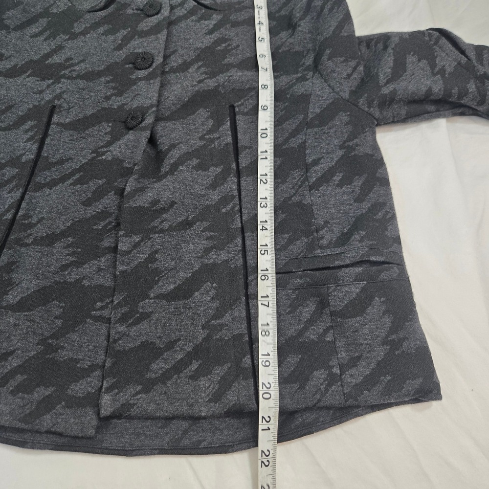 Marc‎ By Marc Jacobs Swing Coat Womens XS Gray Camo Knit Peter Pan Collar Jacket - Picture 9 of 11